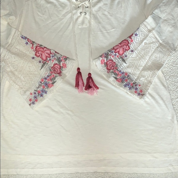 Floral boho long sleeve top - Picture 3 of 3